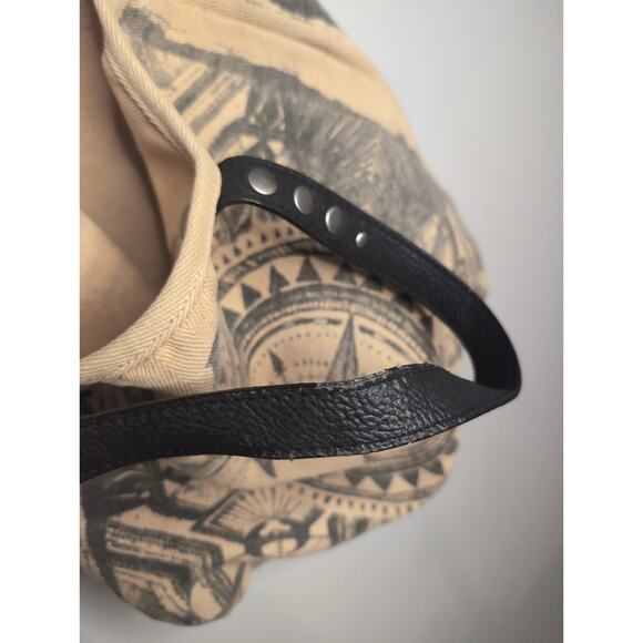 Free people rustic compass jute studded handle bag - Picture 4 of 14